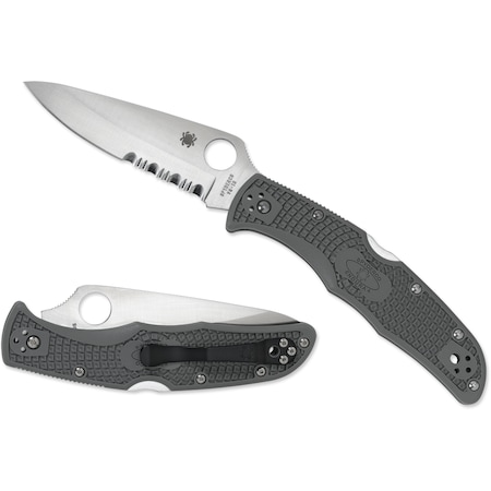 Spyderco 2024 Spyderco Endura 4 Lightweight Foliage Green Combo SPY-C10PSFG